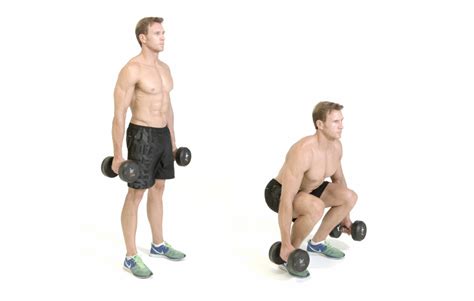 How to do the dumbbell squat exercise - Men's Health