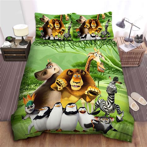 Madagascar 2 Characters Photograph Bed Sheets Duvet Cover Bedding Sets ...