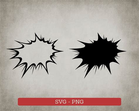 Cartoon Boom Svg Digital Download Boom Svg Silhouette - Etsy