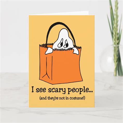 Funny Halloween card | Zazzle