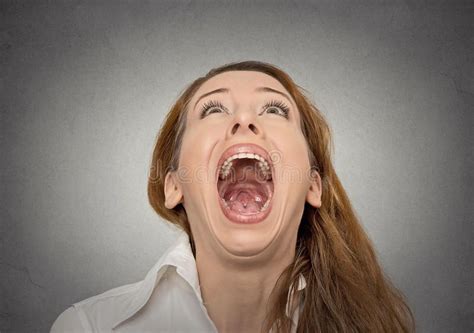 Screaming woman stock photo image of ache looking expression 48049214 ...