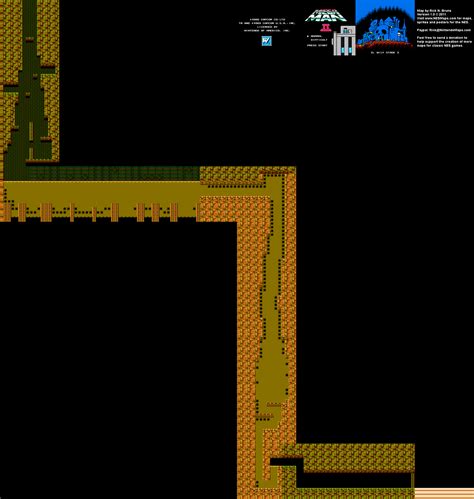 Mega Man II 2 - Dr. Wily Stage 3 Nintendo NES Map BG