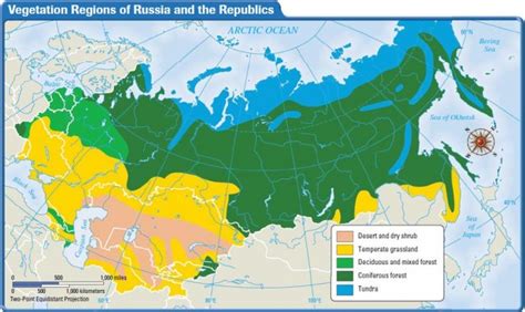 Russia and the Republics: Climate and Vegetation