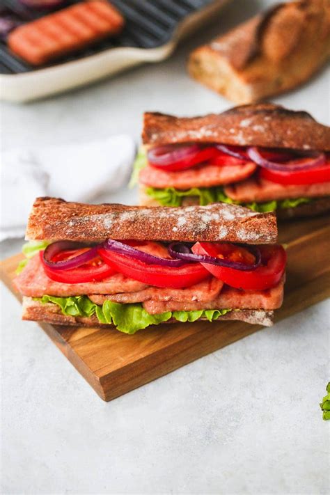 Grilled SPAM® Steak Sandwich - Little Sunny Kitchen