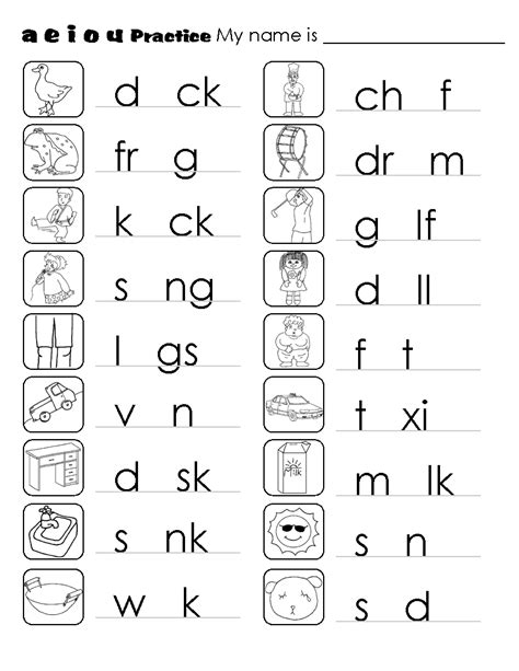 Aeiou Vowels Worksheets