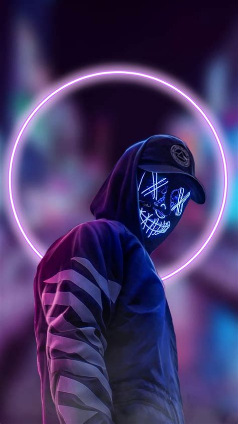 Details 71+ neon mask wallpaper 4k - vova.edu.vn