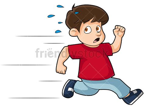 Running Away Scared Clipart