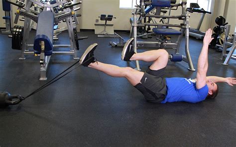 Lower Body Band Resistance Dead Bug: Video Exercise Guide & Tips