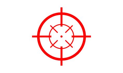 Shooting Target Vector Iconred Gun Target Logo Stock Illustration ...