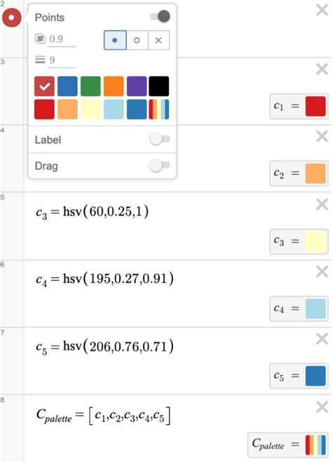 Custom Colors – Desmos Help Center