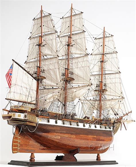 USS Constellation Frigate Wooden Tall Ship Model 38" Warship Assembled ...