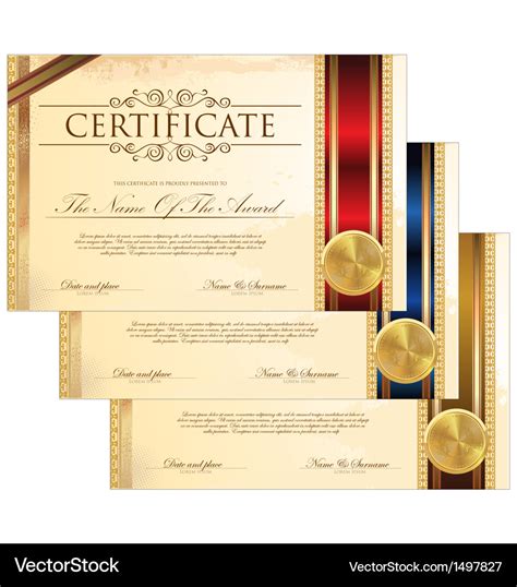 Gold Certificate Template