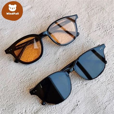 2023 New Fashion Korean Personality Ins Trend Black Frame Yellow Gray ...