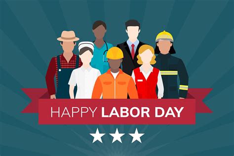 Happy labor day poster | Free stock vector - 845786