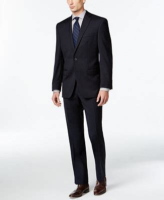 Calvin Klein Solid Navy Slim-Fit Suit - Macy's