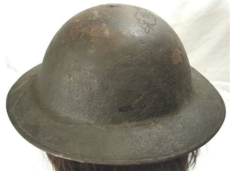 Canadian or British WW1(?) MK1 (?) Painted Helmet Marking ID?