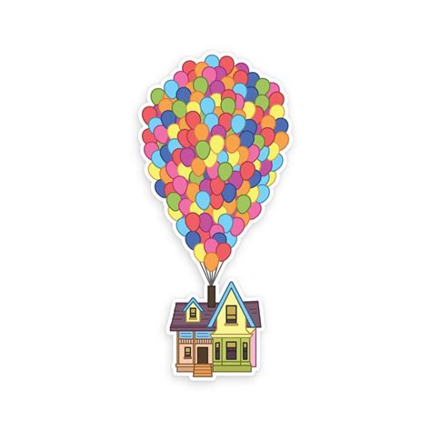 Up House Sticker / Up Balloons Decal / Up Movie Inspired | Etsy