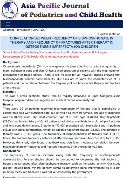 (PDF) Correlation between frequency of bisphosphonate IV therapy and ...