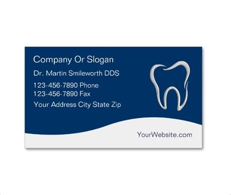 Visiting Card Design For Dentist