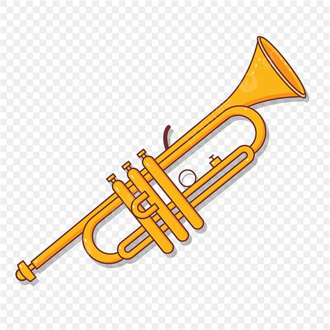 Trumpet Instruments Clipart Vector, Trumpet Clipart Yellow Metal ...