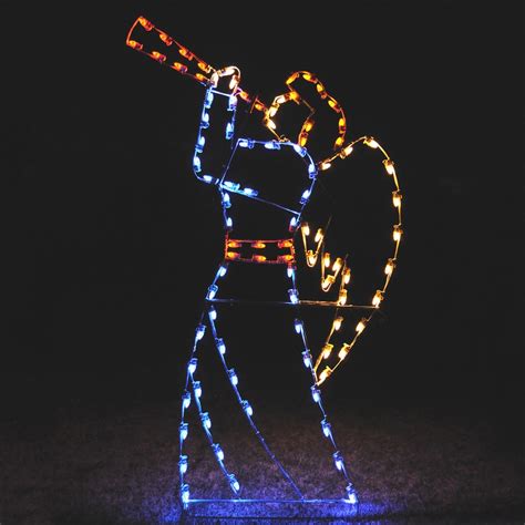 Holiday Lighting Specialists 8.25-ft Heralding Angel Outdoor Christmas ...