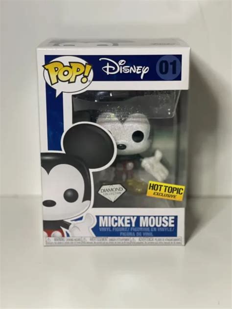 FUNKO POP DISNEY #01 Mickey Mouse Diamond Collection Hot Topic ...