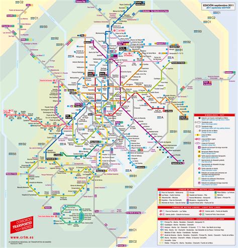 Map of Madrid tram: stations & lines