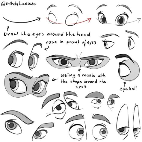 Drawing Cartoon Eyes Tutorial - Cartoon Eyes Draw Step Cartoons ...