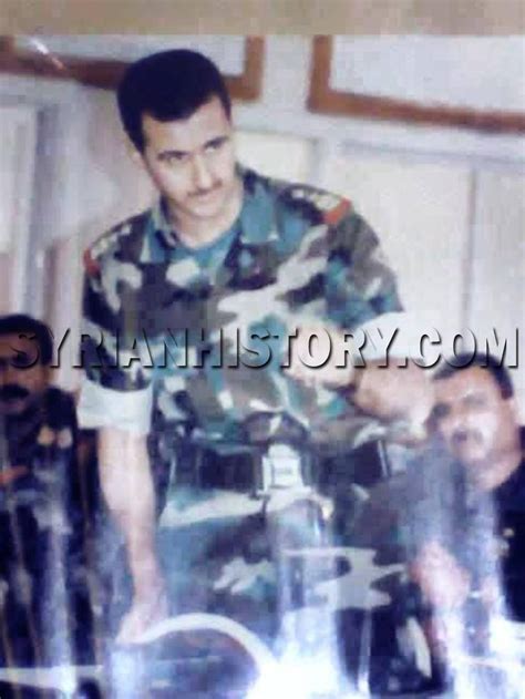 Syrian History - Bashar al-Assad in military uniform in the 1990s