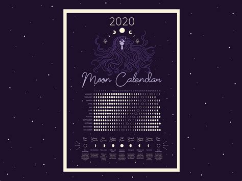 Magic moon calendar by thePuf on Dribbble