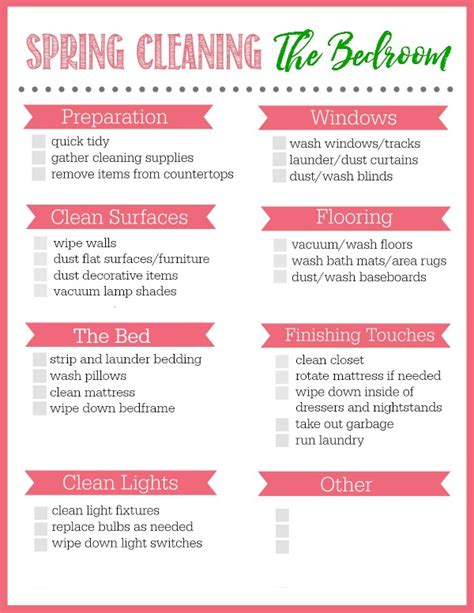 Bedroom Spring Cleaning Checklist - Clean and Scentsible