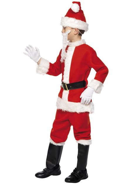 Deluxe Santa Costume & Beard, Child | Smiffys