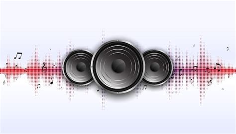 Free Vector | Music speaker with wave equalizer frequency background