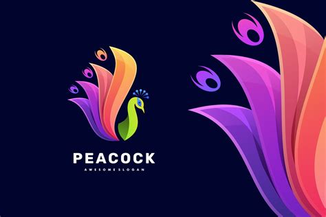 Peacock Colorful Logo – MasterBundles