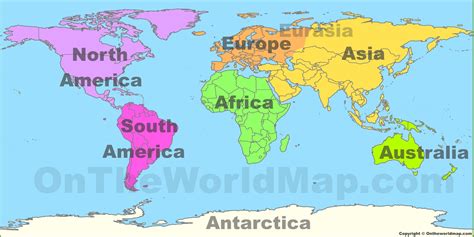 large world maps continents Gallery