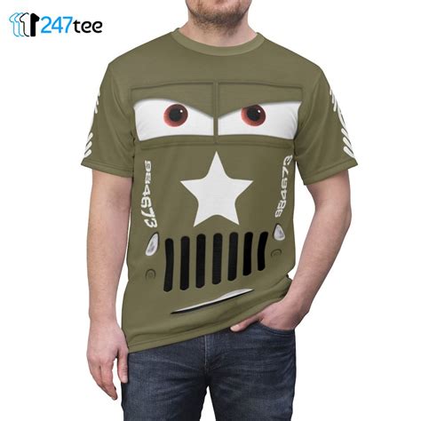 Disney Cars Costume Sarge Shirt Sarge Costume Pixar Cars