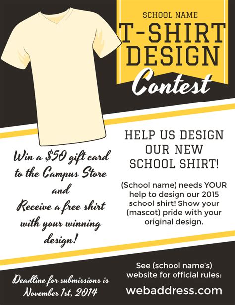 T-Shirt Design Contest Maketing Flyers | InkSoft | InkSoft