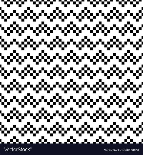 Pixel art tribal ethnic seamless pattern Vector Image