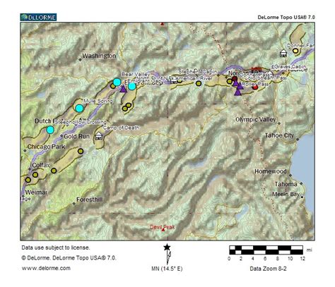 Donner Party Camp Map