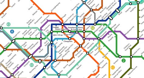 Subway Map South Korea - Cristy Claudetta