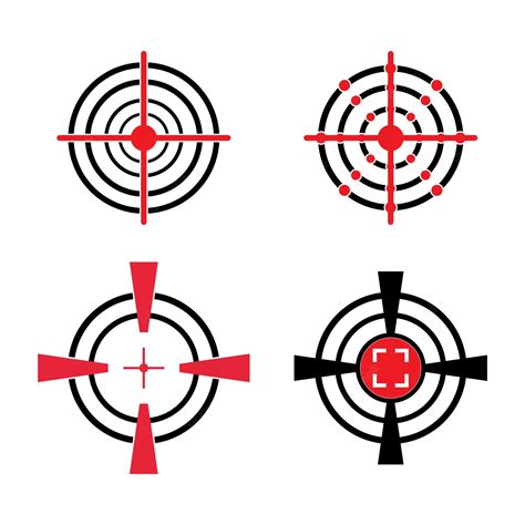 Premium Vector | Gun target icon vector illustration template design