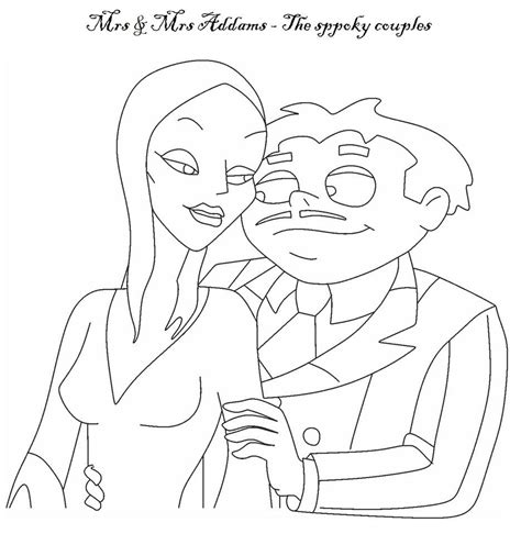 The Addams Family coloring page | Family coloring pages, Family ...