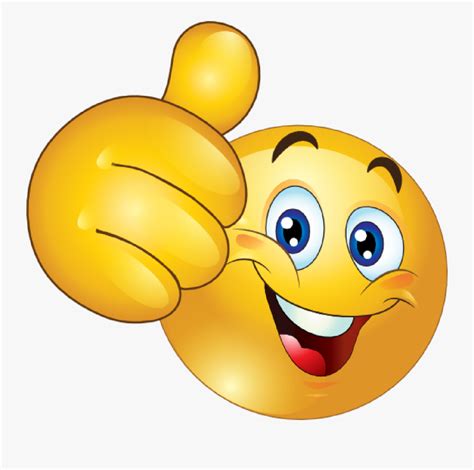 Smiley Face With Thumb Up , Free Transparent Clipart - ClipartKey