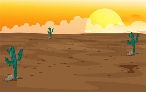 A desert 418981 Vector Art at Vecteezy