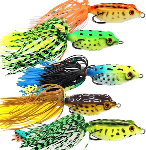 YONGZHI Fishing Lures Topwater Floating Weedless Lure Frog Baits with ...