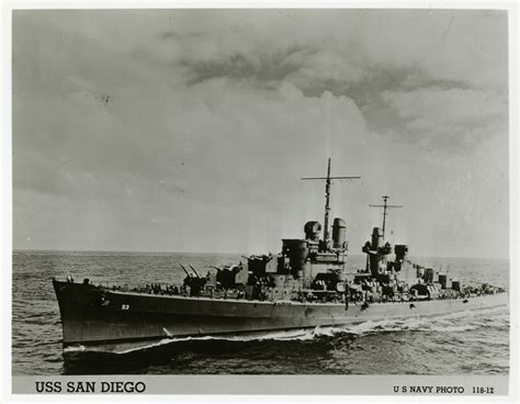 USS San Diego in the Pacific Ocean | The Digital Collections of the ...