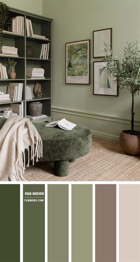 Sage Green Living Room with Clay & Beige