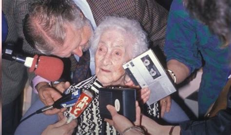 Jeanne calment, the oldest person who ever lived at 122 years old!