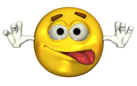 Clipart Of A Cartoon Goofy Yellow Smiley Face Emoji Emoticon Royalty ...