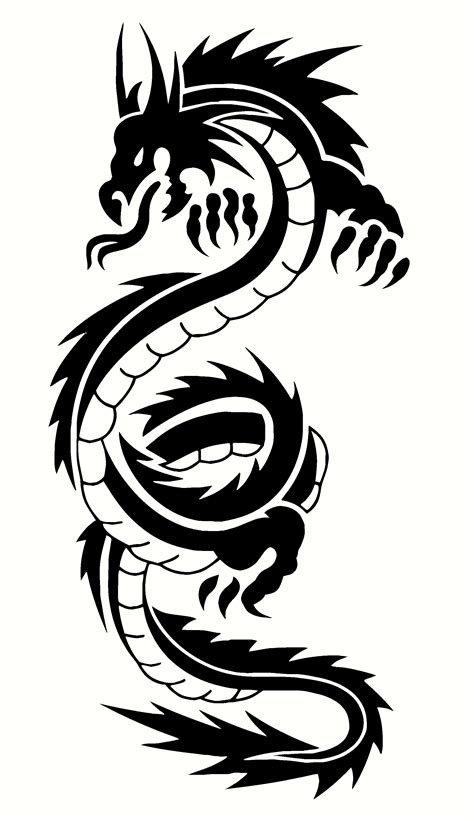 Free Chinese Dragon Clipart Black And White, Download Free Clip Art ...